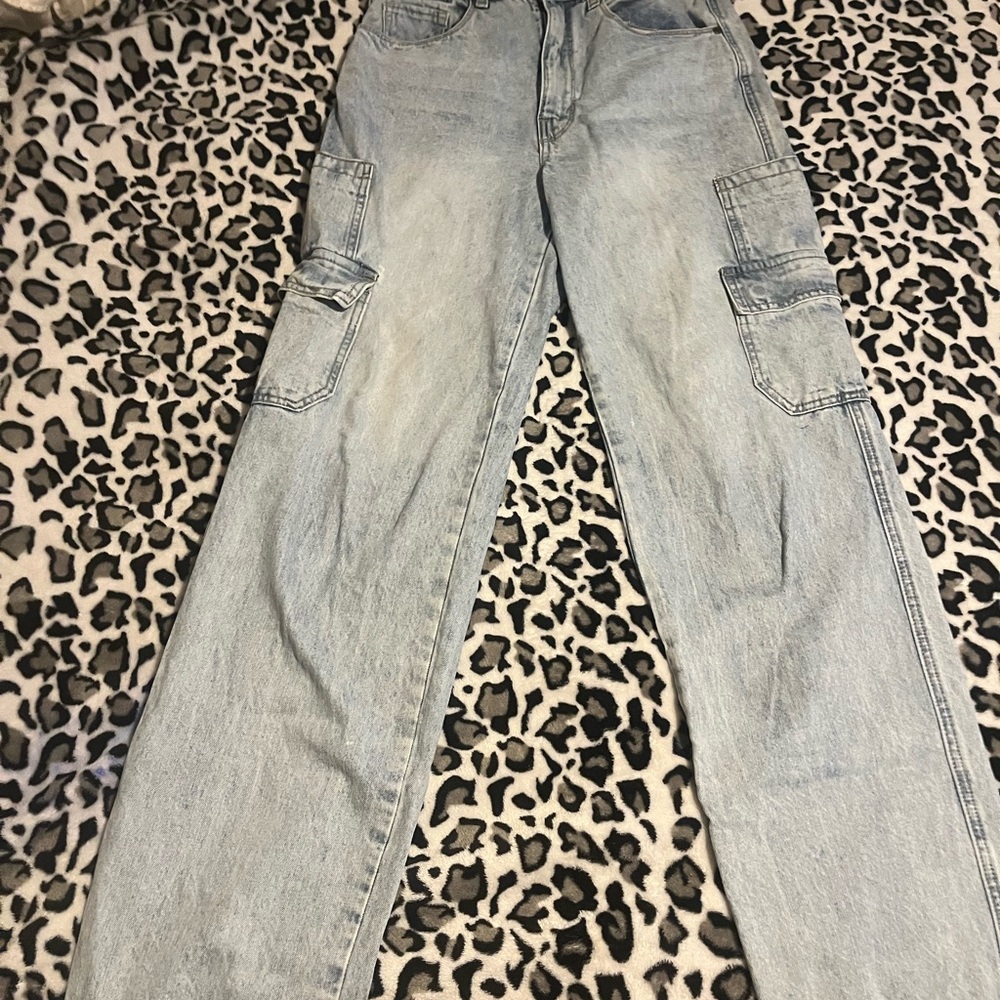 Light Blue Cargo Women’s Jeans